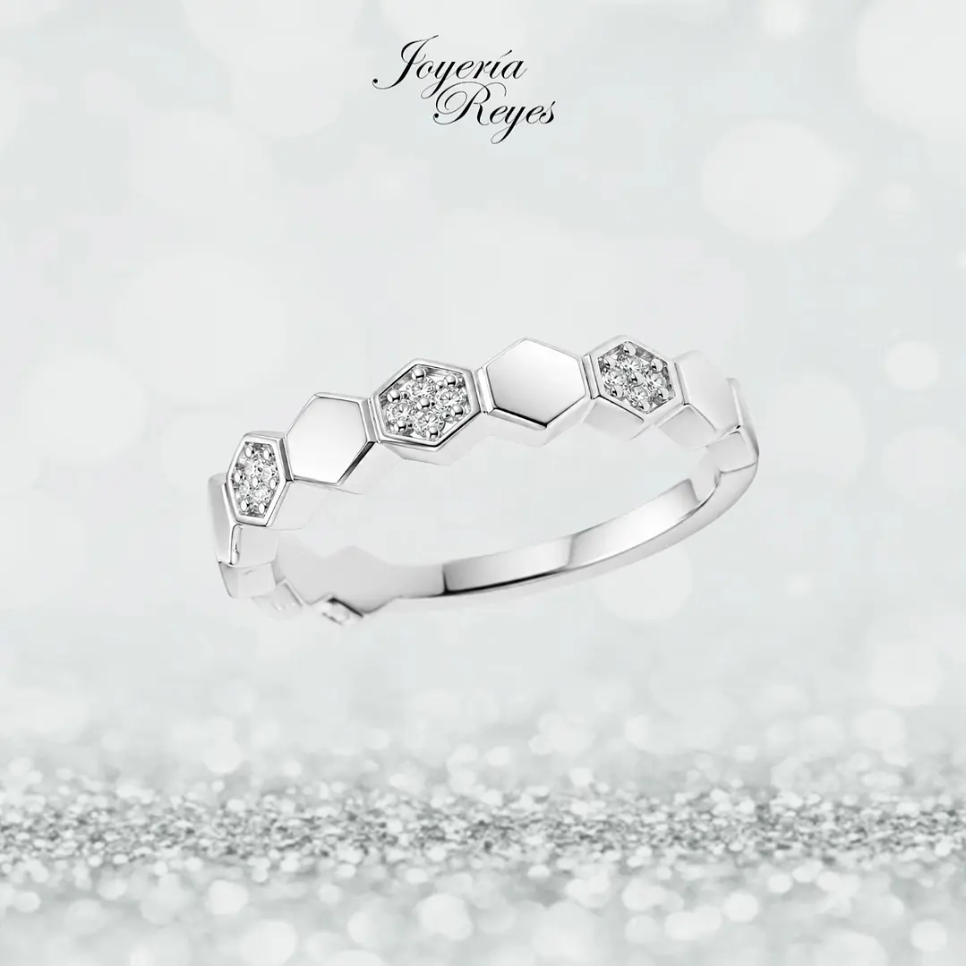 Anillo de plata rodinada fabricación Italiana - ley 925 - modelo SL90891A1T 1