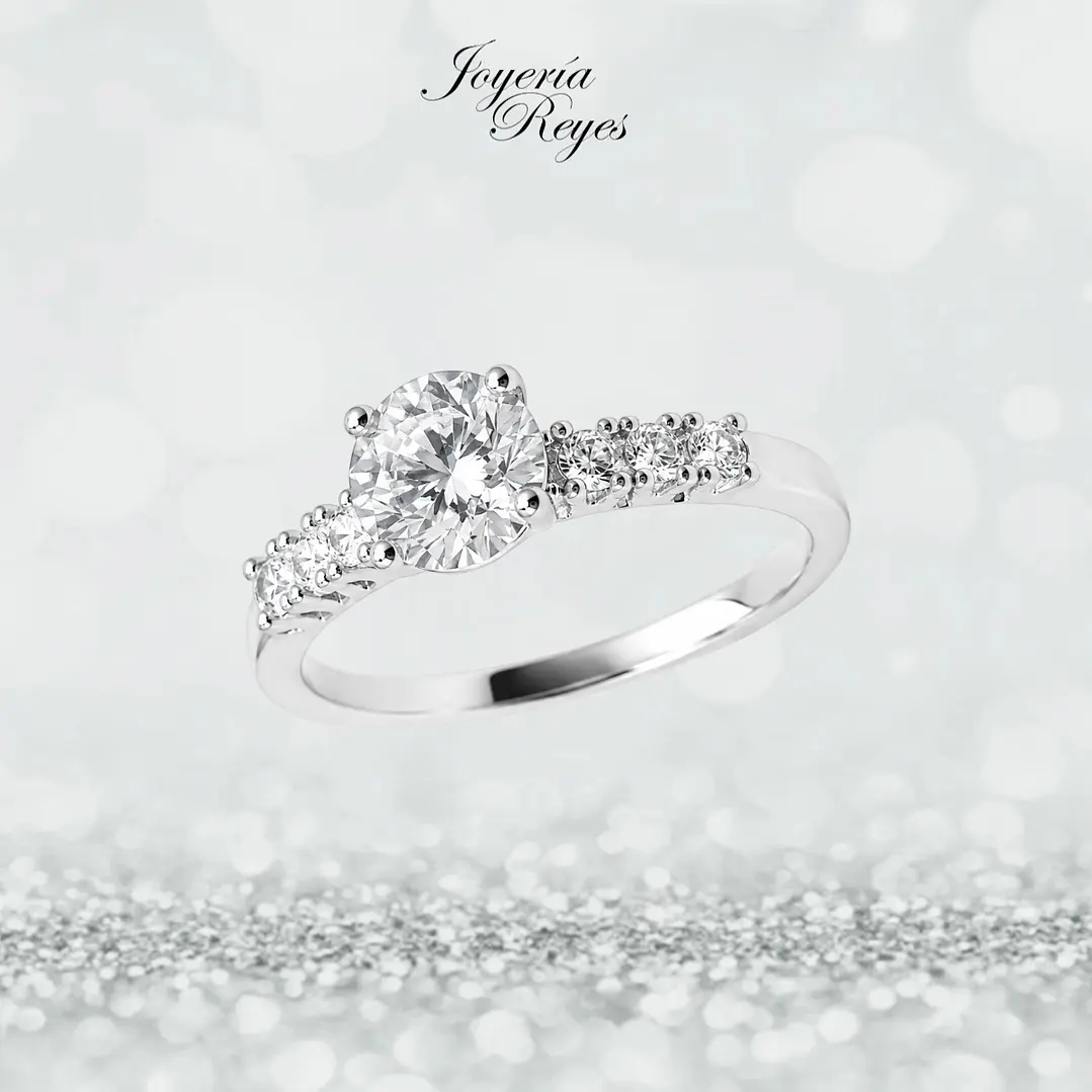 Anillo de plata rodinada fabricación Italiana - ley 925 - modelo SL91179A1T 1