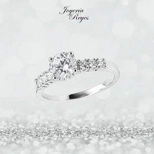 Anillo de plata rodinada fabricación Italiana - ley 925 - modelo SL91179A1T
