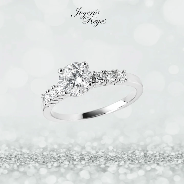 Anillo de plata rodinada fabricación Italiana - ley 925 - modelo SL91179A1T 1