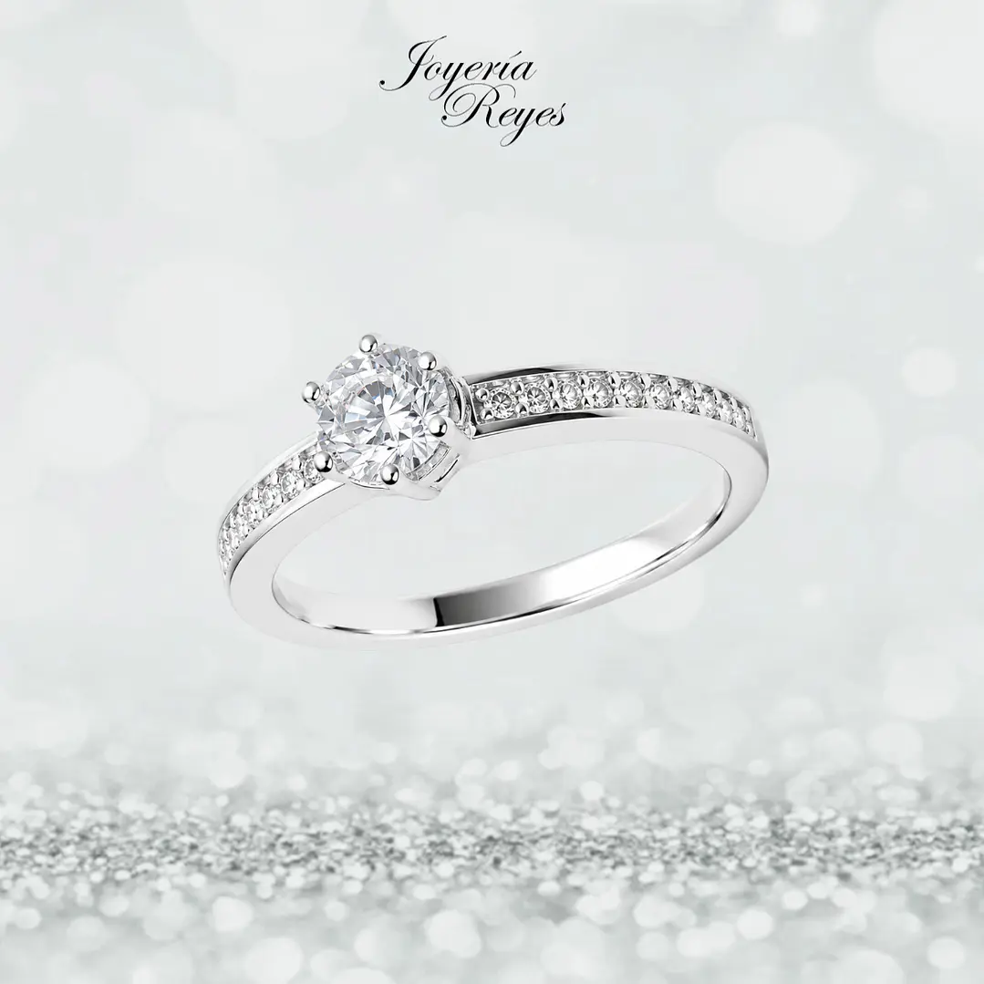 Anillo de plata rodinada fabricación Italiana - ley 925 - modelo SL91180A1T 1