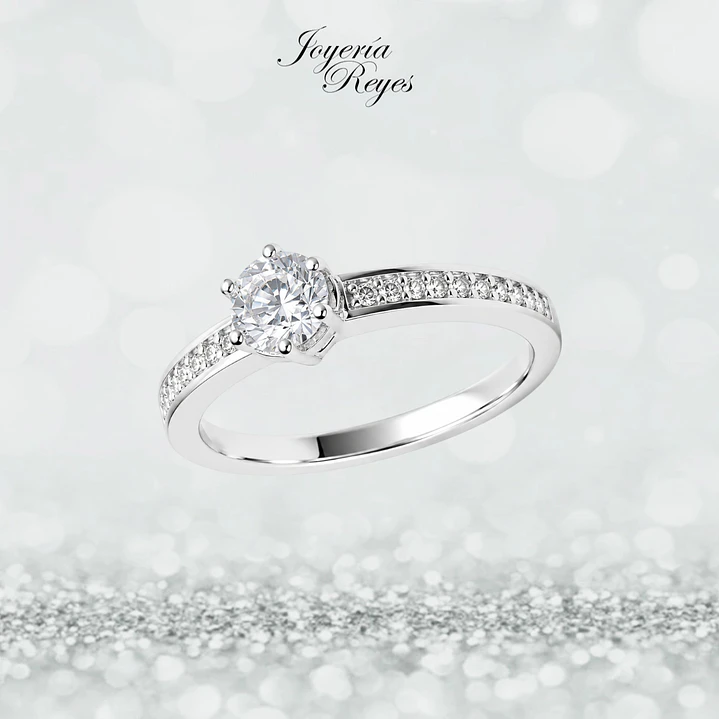 Anillo de plata rodinada fabricación Italiana - ley 925 - modelo SL91180A1T 1
