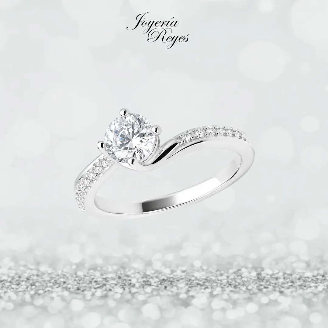 Anillo de plata rodinada fabricación Italiana - ley 925 - modelo SL91181A1T 1