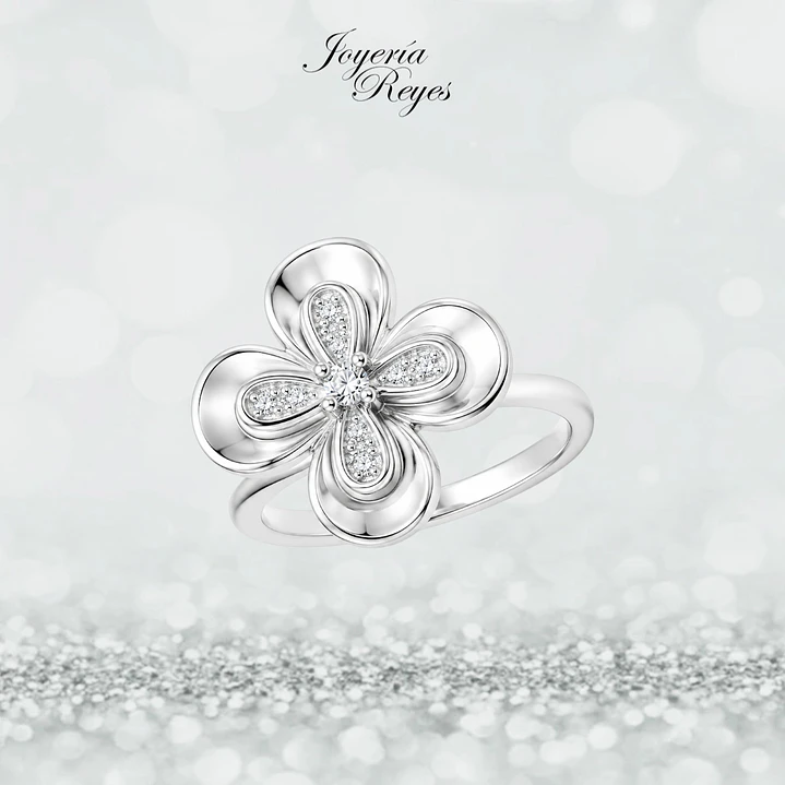 Anillo de plata rodinada fabricación Italiana - ley 925 - modelo SL91258A1 1
