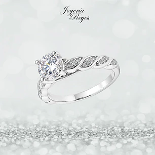 Anillo de plata rodinada fabricación Italiana - ley 925 - modelo SL91281A1