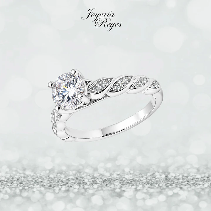 Anillo de plata rodinada fabricación Italiana - ley 925 - modelo SL91281A1 1