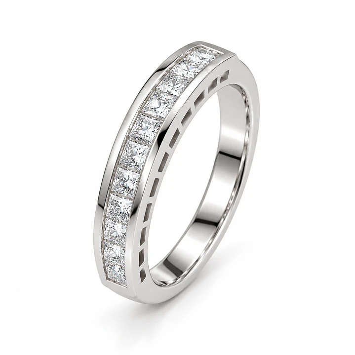 Anillo de plata rodinada fabricación Italiana - ley 925 - modelo SR-0105 1