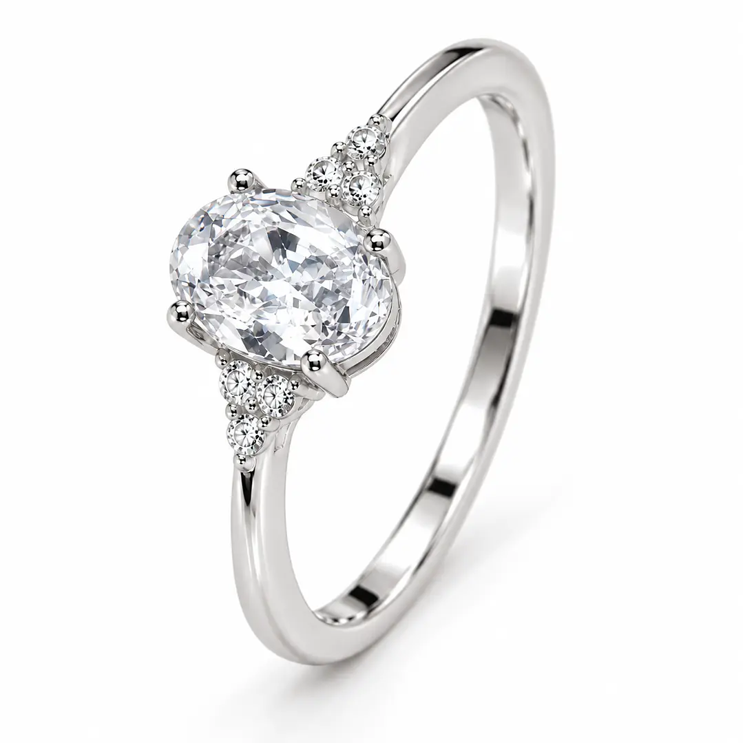 Anillo de plata rodinada fabricación Italiana - ley 925 - modelo R-24699 1