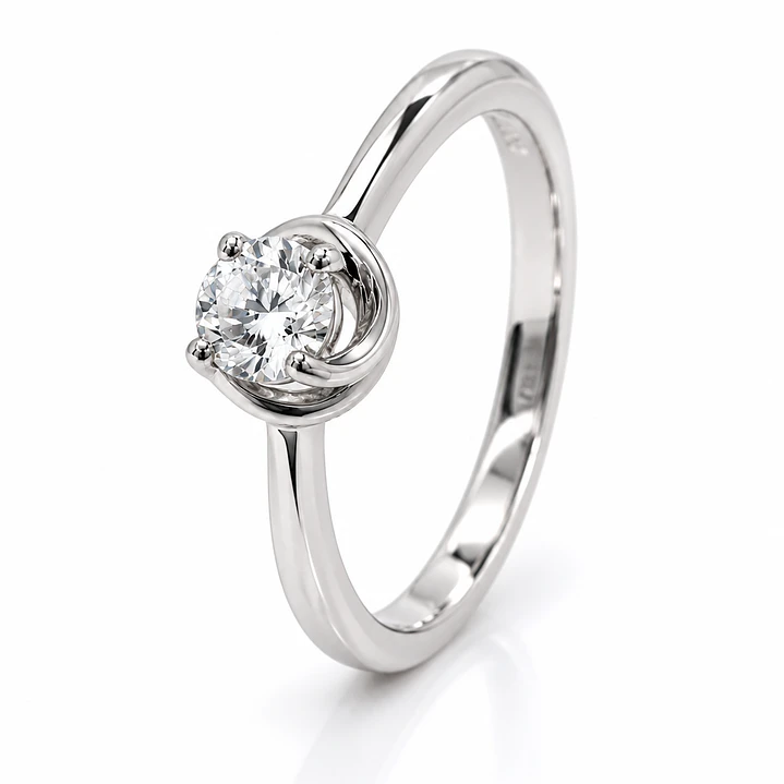 Anillo de plata rodinada fabricación Italiana - ley 925 - modelo SL30886A1 1