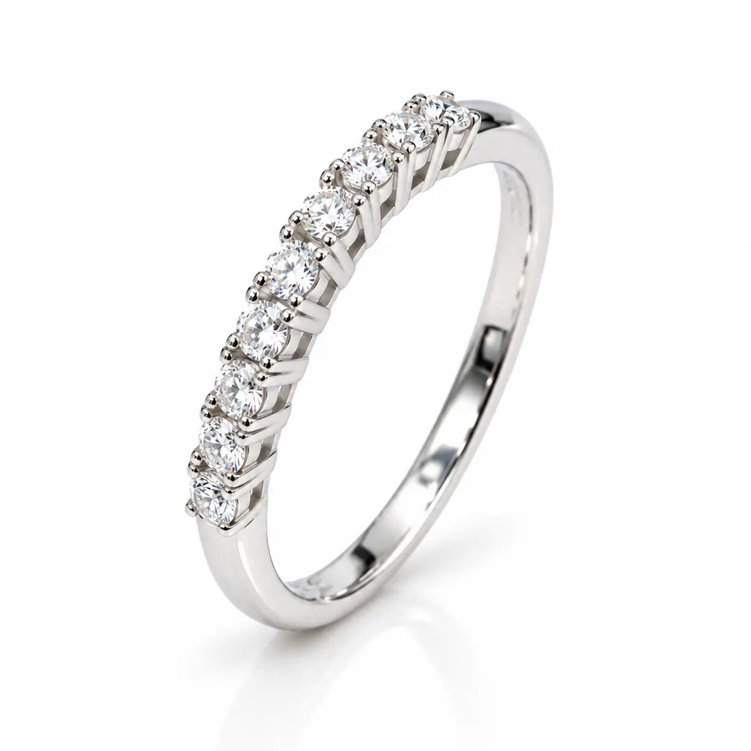 Anillo de plata rodinada fabricación Italiana - ley 925 - modelo R-1461 1