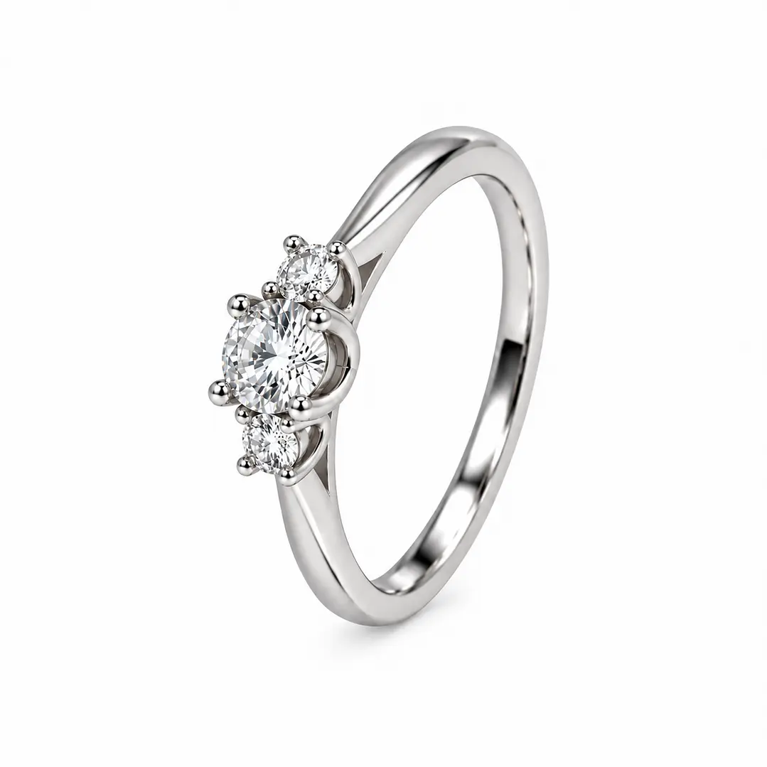 Anillo de plata rodinada fabricación Italiana - ley 925 - modelo SL31046A1 1