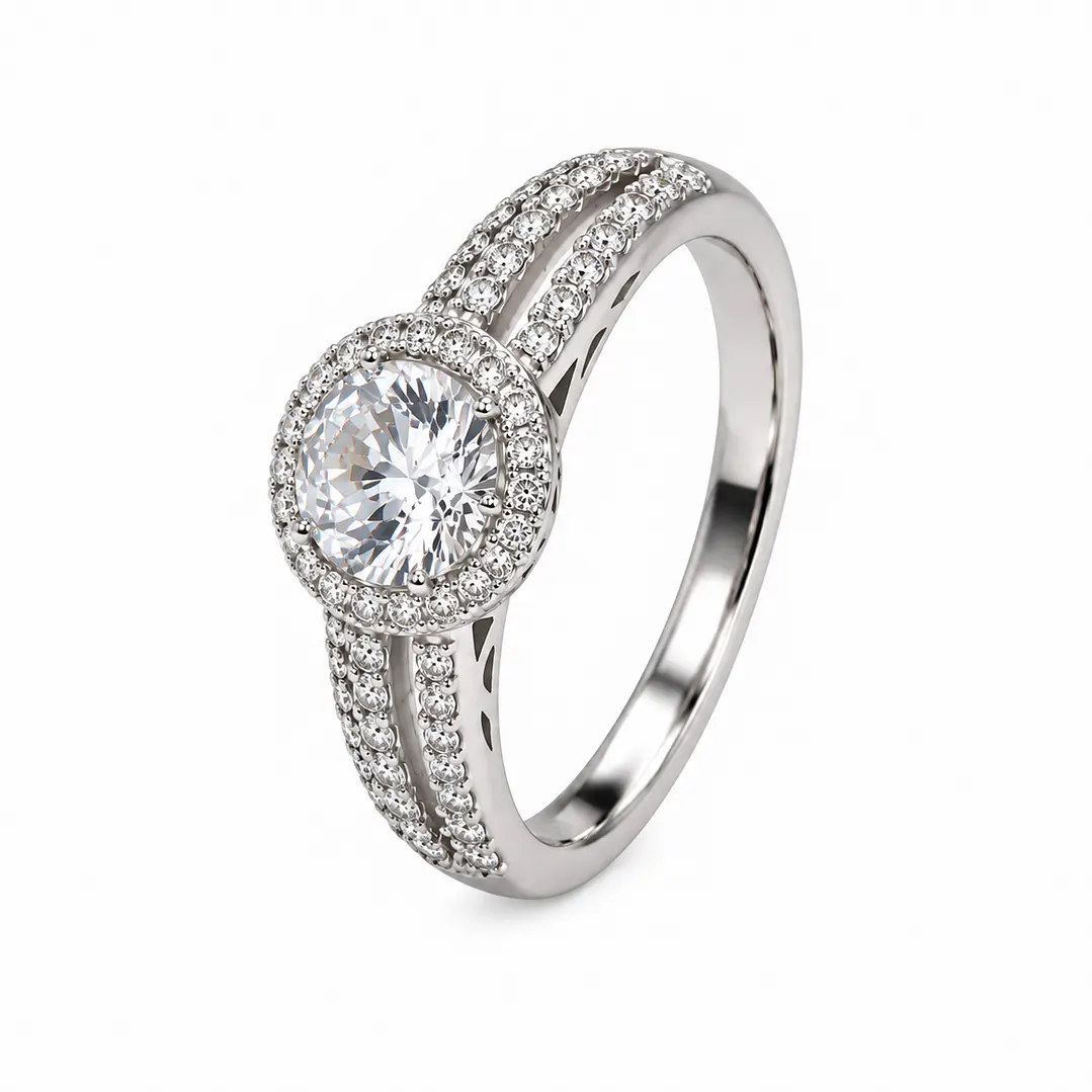 Anillo de plata rodinada fabricación Italiana - ley 925 - modelo R-0037 1