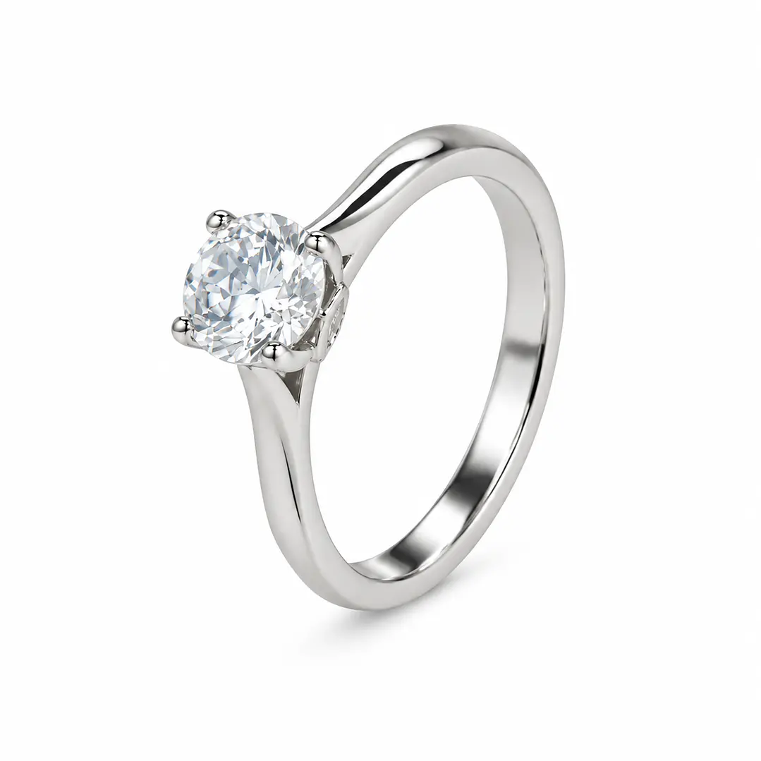 Anillo de plata rodinada fabricación Italiana - ley 925 - modelo SL91163A1T  1