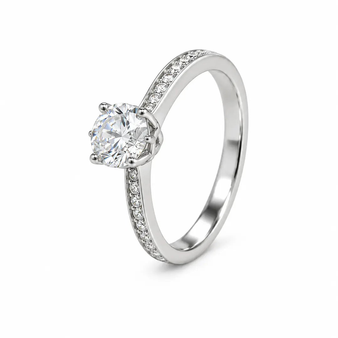 Anillo de plata rodinada fabricación Italiana - ley 925 - modelo SL91158A1T 1