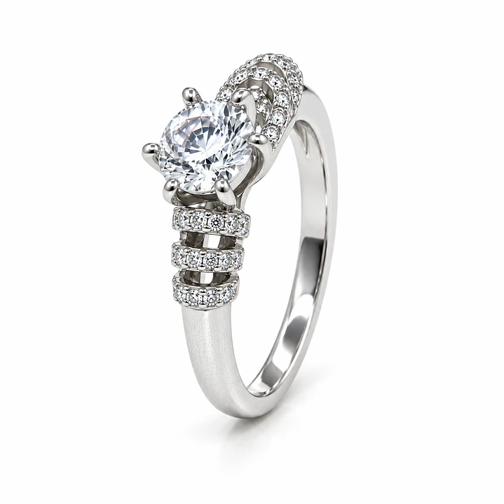 Anillo de plata rodinada fabricación Italiana - ley 925 - modelo SL30374A1 1