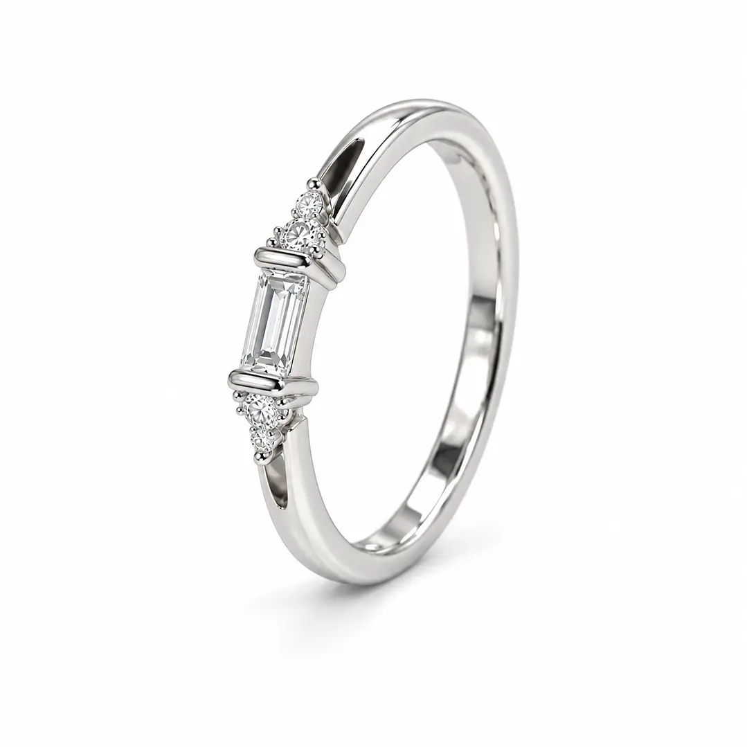 Anillo de plata rodinada fabricación Italiana - ley 925 - modelo 12192FRS5 1