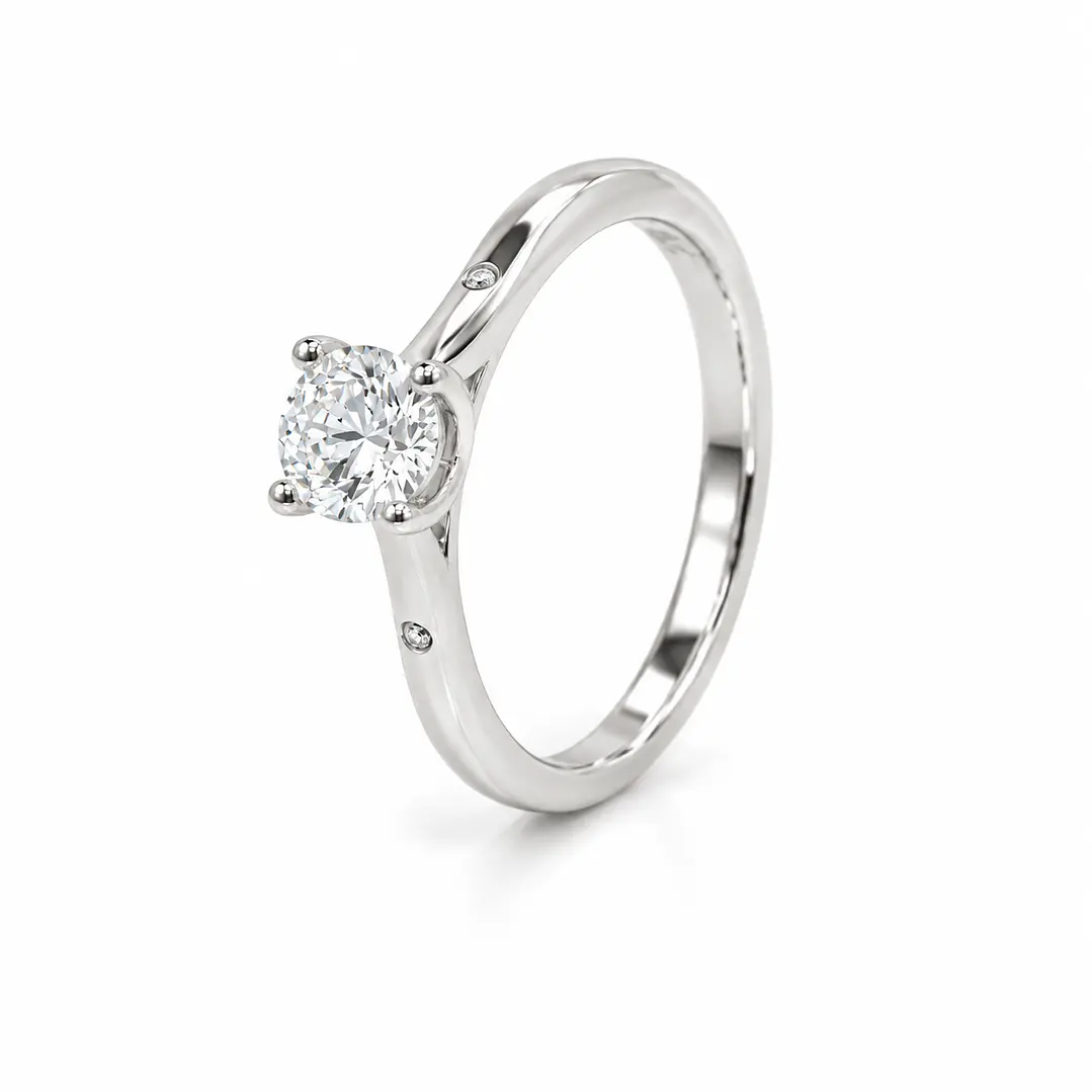 Anillo de plata rodinada fabricación Italiana - ley 925 - modelo SL91301B1 1
