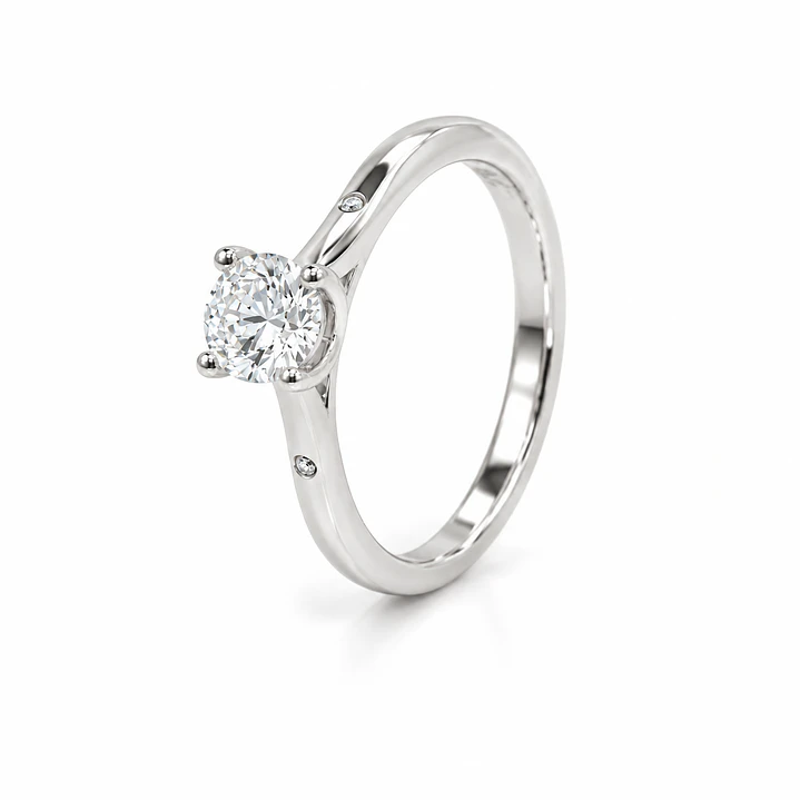 Anillo de plata rodinada fabricación Italiana - ley 925 - modelo SL91301B1 1