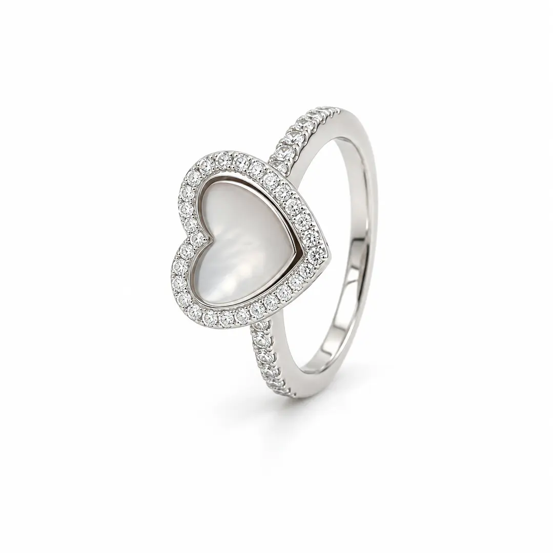 Anillo de plata rodinada fabricación Italiana - ley 925 - modelo SL33633A1 1