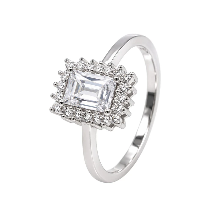 Anillo de plata rodinada fabricación Italiana - ley 925 - modelo R-24697 1