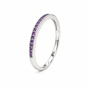Anillo de plata rodinada fabricación Italiana - ley 925 - modelo SL60268E1