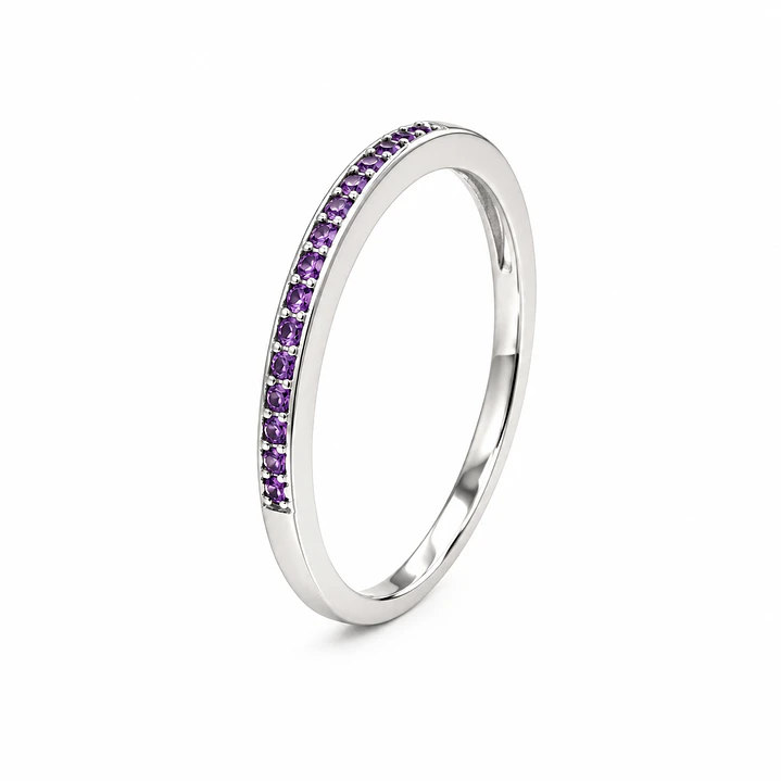 Anillo de plata rodinada fabricación Italiana - ley 925 - modelo SL60268E1 1