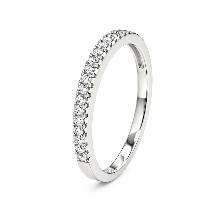 Anillo de plata rodinada fabricación Italiana - ley 925 - modelo SL30244A1 1
