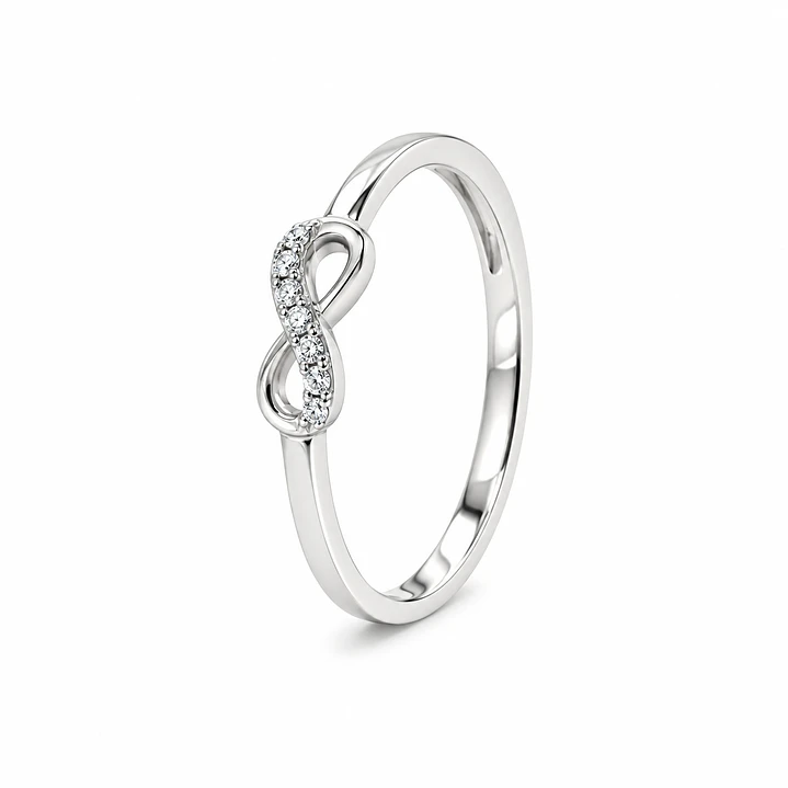 Anillo de plata rodinada fabricación Italiana - ley 925 - modelo 8260FRSWSH2 1
