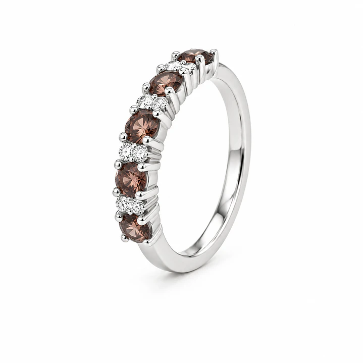 Anillo de plata rodinada fabricación Italiana - ley 925 - modelo SL39184A1 1