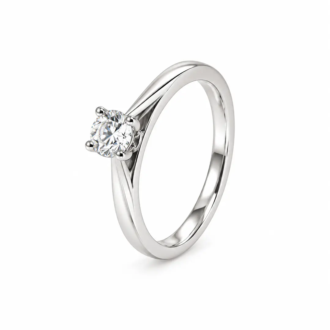 Anillo de plata rodinada fabricación Italiana - ley 925 - modelo R-1701 1