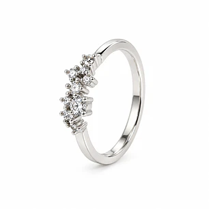 Anillo de plata rodinada fabricación Italiana - ley 925 - modelo 12195FRS
