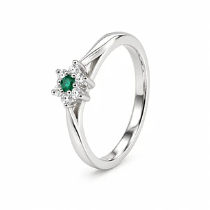Anillo de plata rodinada fabricación Italiana - ley 925 - modelo R-1302 E