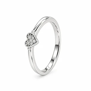 Anillo de plata rodinada fabricación Italiana - ley 925 - modelo R-2502