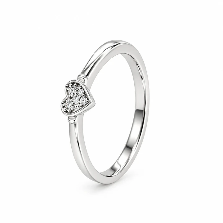 Anillo de plata rodinada fabricación Italiana - ley 925 - modelo R-2502 1