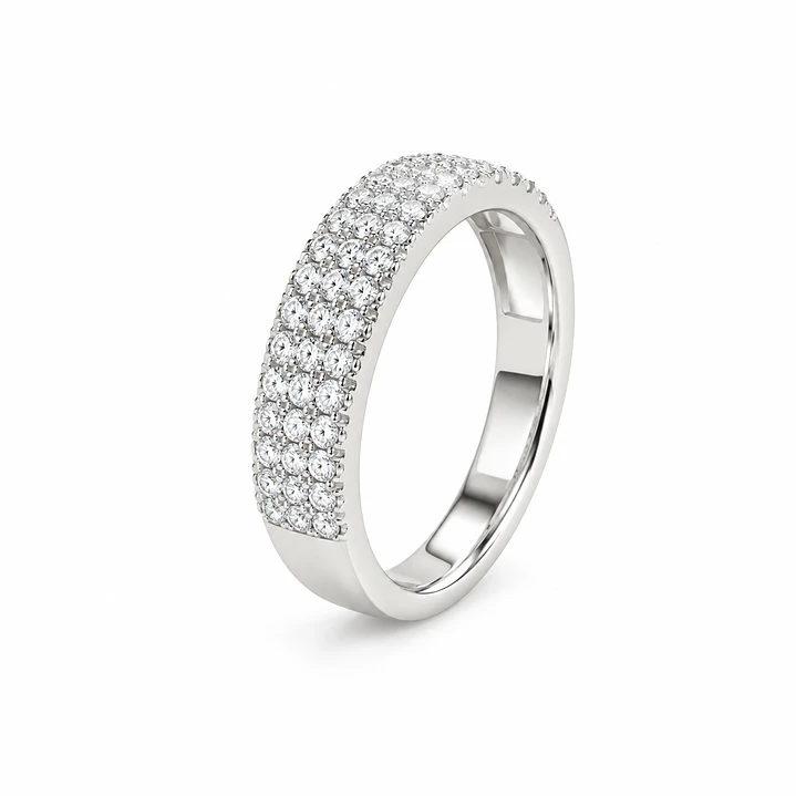 Anillo de plata rodinada fabricación Italiana - ley 925 - modelo SL30246A1T  1