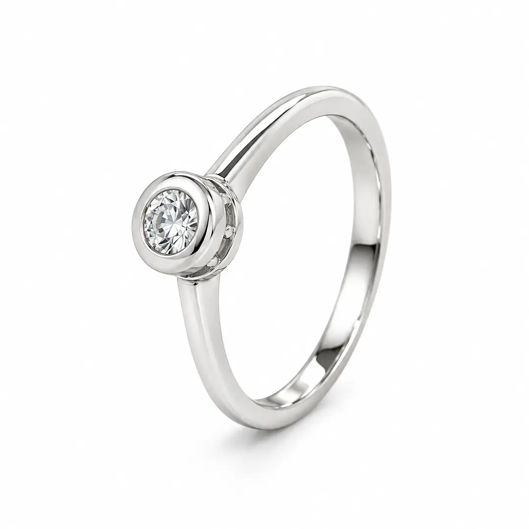 Anillo de plata rodinada fabricación Italiana - ley 925 - modelo 10678FRS1 1