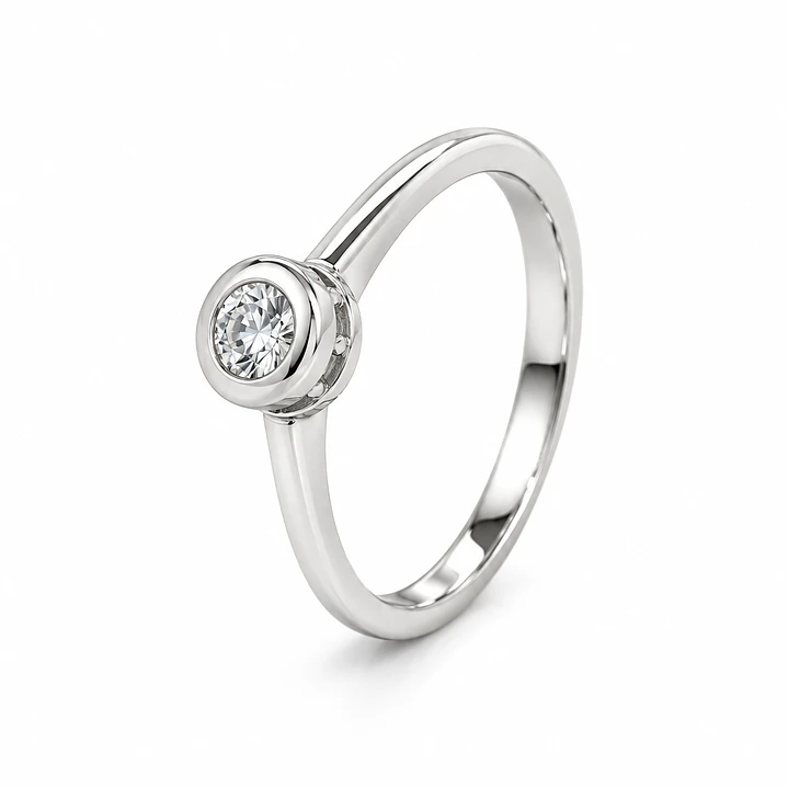 Anillo de plata rodinada fabricación Italiana - ley 925 - modelo 10678FRS1 1