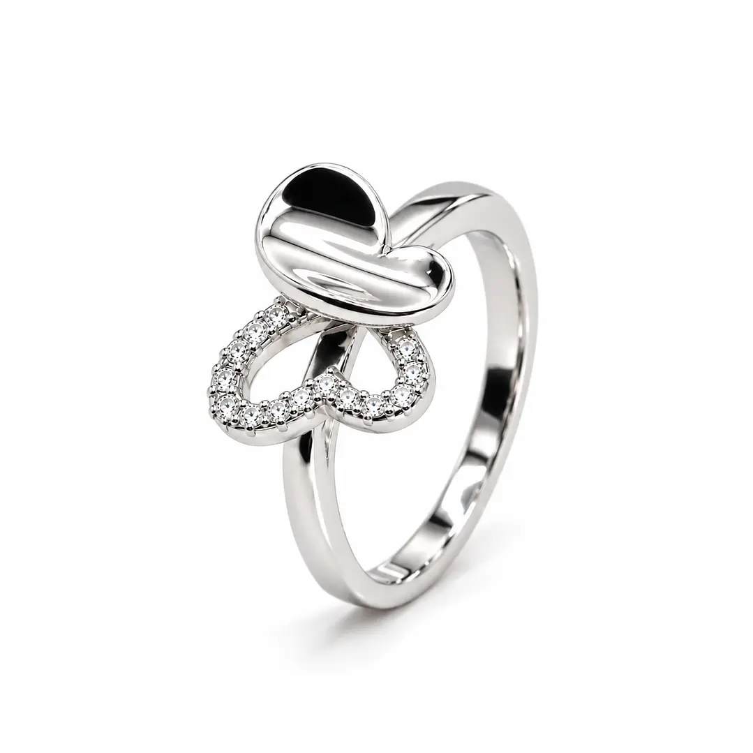 Anillo de plata rodinada fabricación Italiana - ley 925 - modelo SL31952A1T 1
