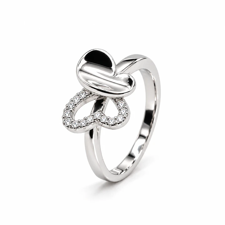 Anillo de plata rodinada fabricación Italiana - ley 925 - modelo SL31952A1T 1