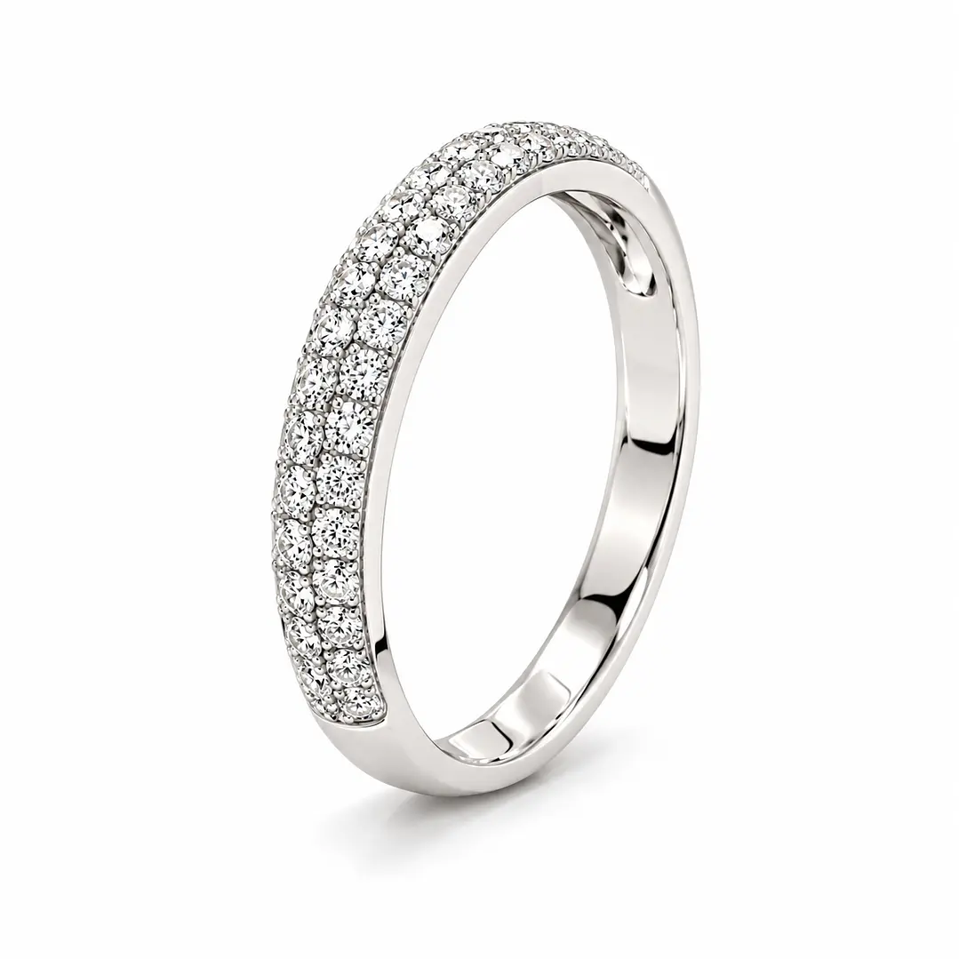 Anillo de plata rodinada fabricación Italiana - ley 925 - modelo SL30262D1 1