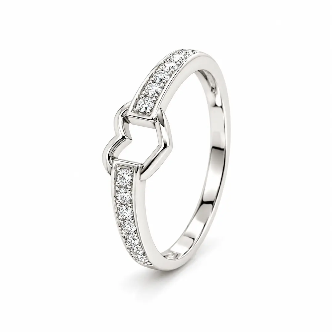 Anillo de plata rodinada fabricación Italiana - ley 925 - modelo R25-4522 1