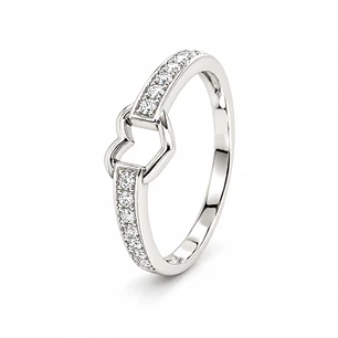 Anillo de plata rodinada fabricación Italiana - ley 925 - modelo R25-4522