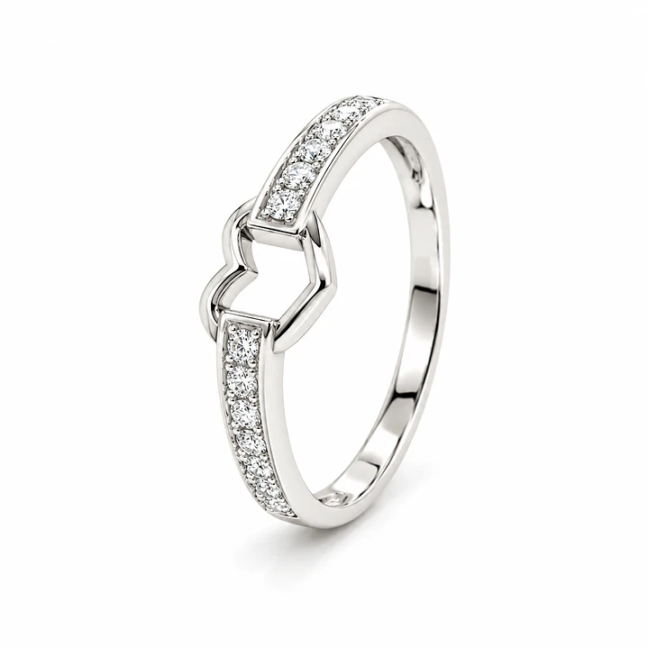 Anillo de plata rodinada fabricación Italiana - ley 925 - modelo R25-4522 1