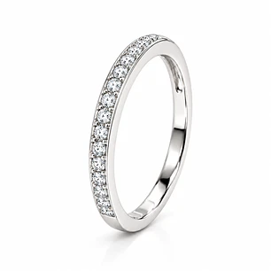 Anillo de plata rodinada fabricación Italiana - ley 925 - modelo SL60268A1