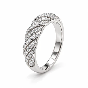 Anillo de plata rodinada fabricación Italiana - ley 925 - modelo SL31247A1