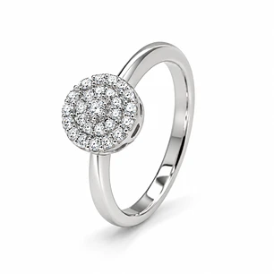 Anillo de plata rodinada fabricación Italiana - ley 925 - modelo JR-0103