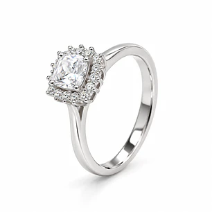 Anillo de plata rodinada fabricación Italiana - ley 925 - modelo SL32449A1 