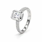 Anillo de plata rodinada fabricación Italiana - ley 925 - modelo SL91165A1T - Miniatura 2