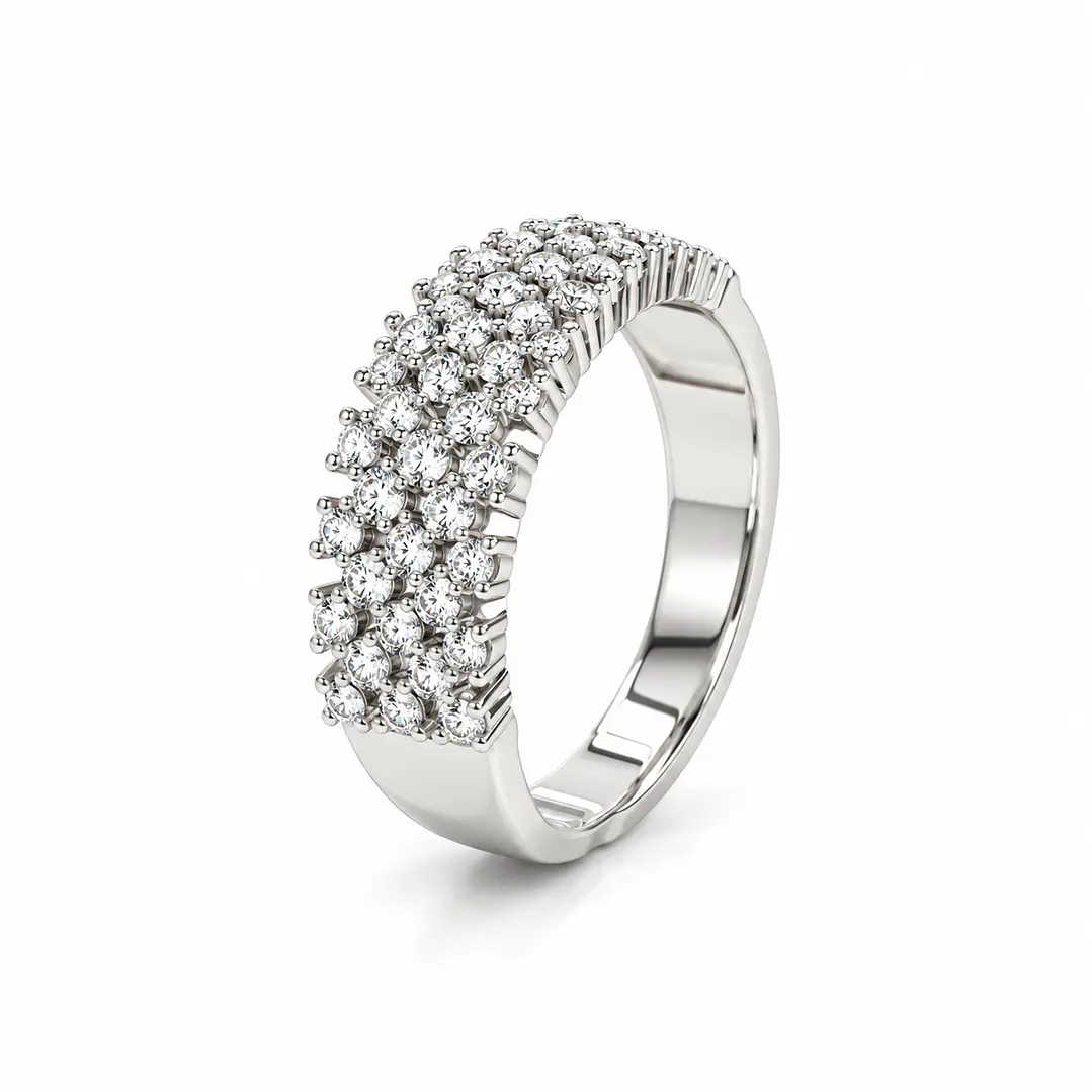 Anillo de plata rodinada fabricación Italiana - ley 925 - modelo SL31544A1 1
