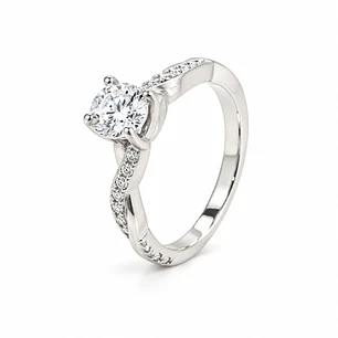 Anillo de plata rodinada fabricación Italiana - ley 925 - modelo SL90627A1